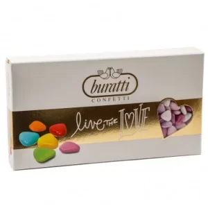 Confetti Cioccolato Cuore Sfumati Rosa 1 Kg. BURATTI