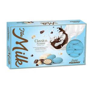 Confetti Cioccolato al latte Colore Azzurro 1 Kg. MAXTRIS
