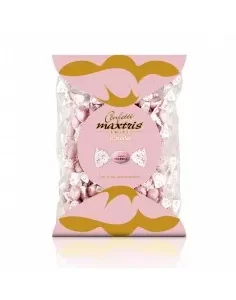 Confetti Incartati Twist Ciocco Mandorla Rosa 1 Kg. MAXTRIS