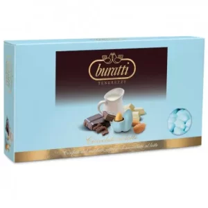Confetti Tenerezze Ciocco Mandorla Azzurro 1 Kg. BURATTI